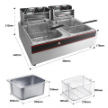 Commercial Restaurant Equipment Table top Frying Machine Electric French Fries Chips Cooker